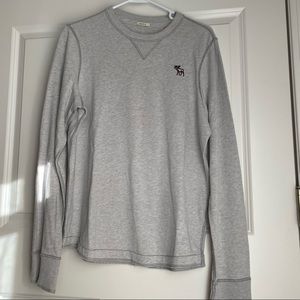 Abercrombie & Fitch Light Grey Long Sleeve Shirt